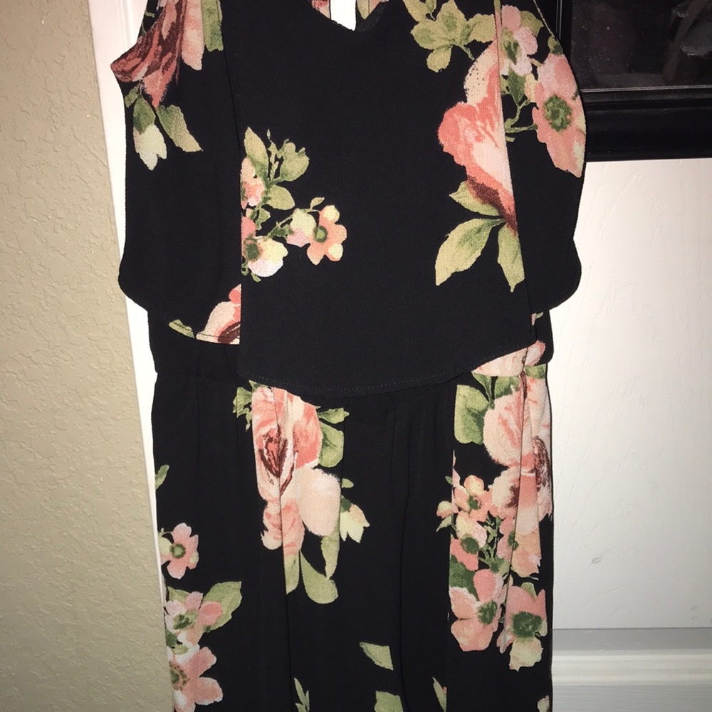 Girls floral romper